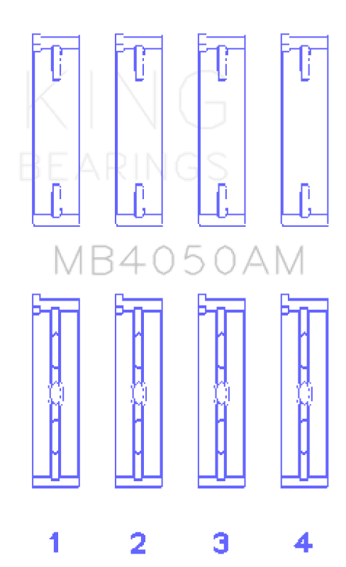 King Engine Bearings — King Engine Bearings Mitsubishi 6G74 (Size +0.75mm) Main Bearing Set
Engine Bearing