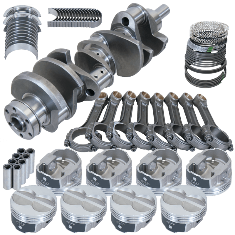 Eagle — Eagle Ford 351W 4.000in Crank 6.200in I-Beam Rods -11cc Flat Top 4.040in Pistons Rotating Assembly
Street & Strip Assy