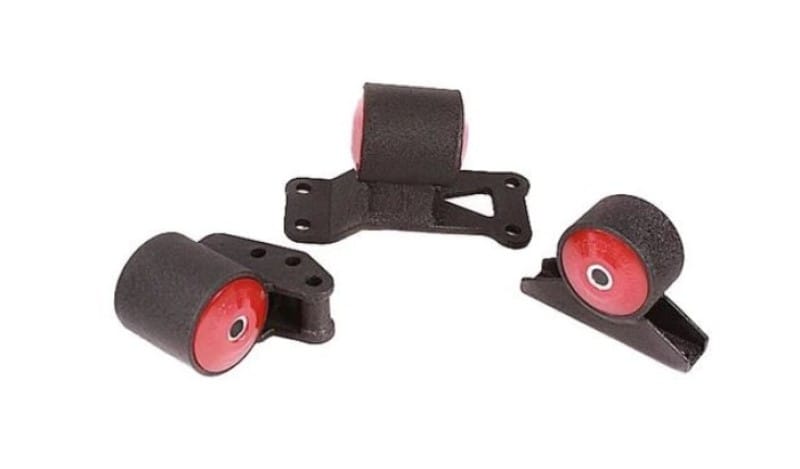Innovative Mounts — Innovative 03-06 Mitsubishi Evolution 4G63T Black Steel Mounts 85A Bushings