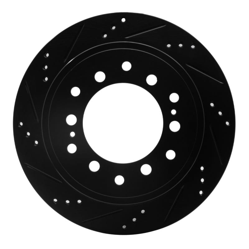R1 Concepts — R1 2010-2024 Lexus GX460 Rear Left Drilled & Slotted Black Brake Rotor
R1 Brake Rotor Drill