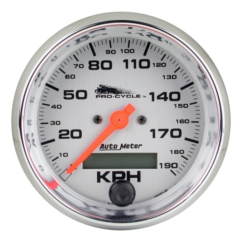 AutoMeter — Autometer Pro-Cycle Gauge Speedo 3 3/4in 120 Mph Elec Silver
3.75" SPD 120M SL PC