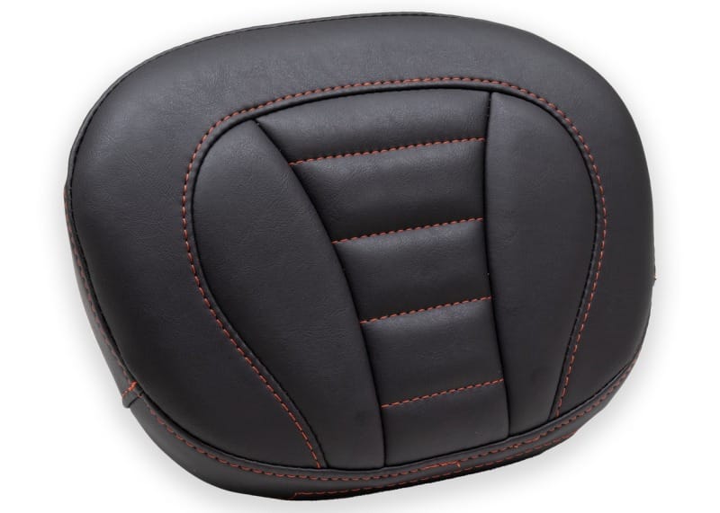Mustang Motorcycle — Mustang 08-21 Harley Rd King, 08-23 Street Glide Trike Sissy Bar Pad Deluxe(12 inch x 9 inch)- Black
