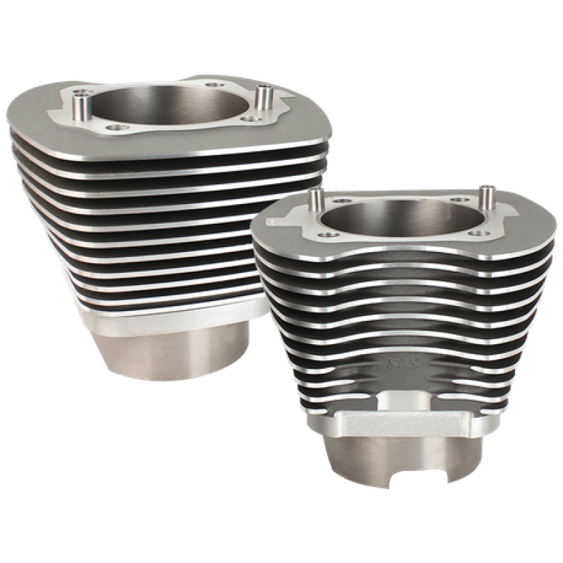 S&S Cycle — S&S Cycle 07-16 BT 4-1/8in Bore Cylinder Set For 124in & 124in Dish - Stone Gray