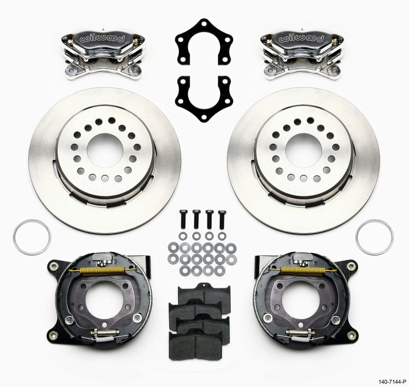 Wilwood — Wilwood Forged Dynalite P/S Park Brake Kit Polished Mopar/Dana 2.36in Off w/Snap Ring Bearing
BRAKE KIT
