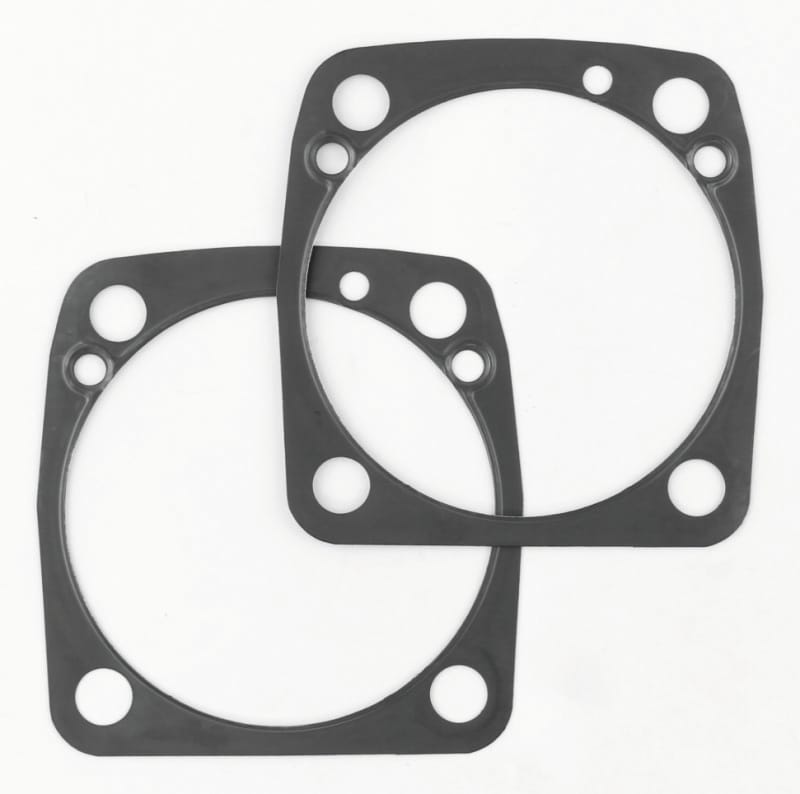 TwinPower — Base Gasket, 3 5/8 in. Bore, .020 in. Rubber Covered Steel, Pair