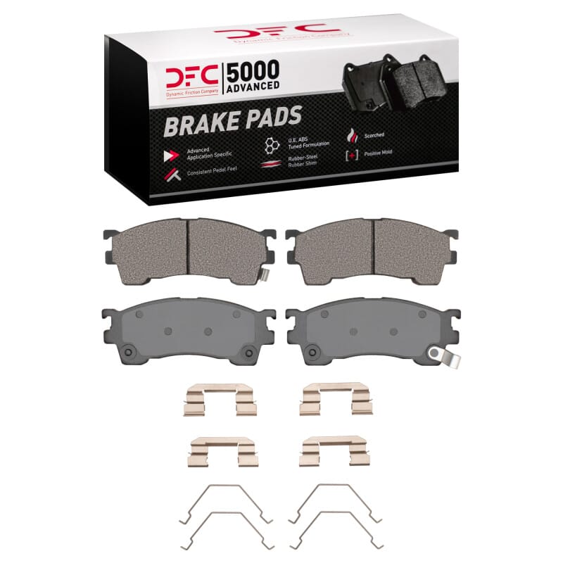 DFC — DFC 93-00 Ford Probe Front 5000 Advanced Semi Metallic Brake Pads and Hardware Kit
DFC Brake Pad Set