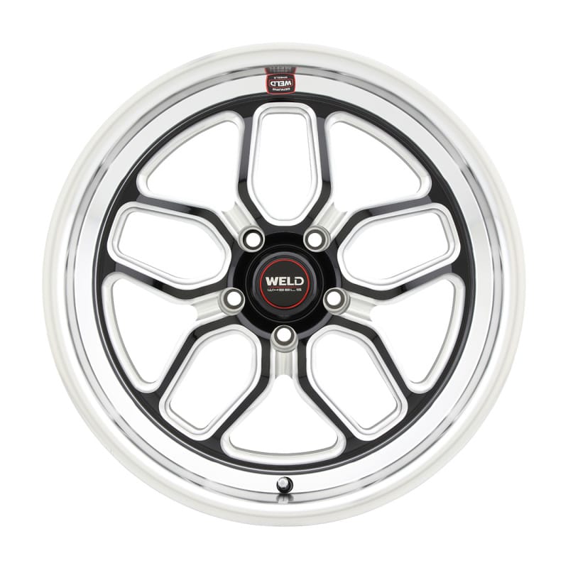 Weld — Weld Racing 18x8 Laguna Drag 5x120 ET15 BS5.1 Gloss BLK MIL DIA 78.1