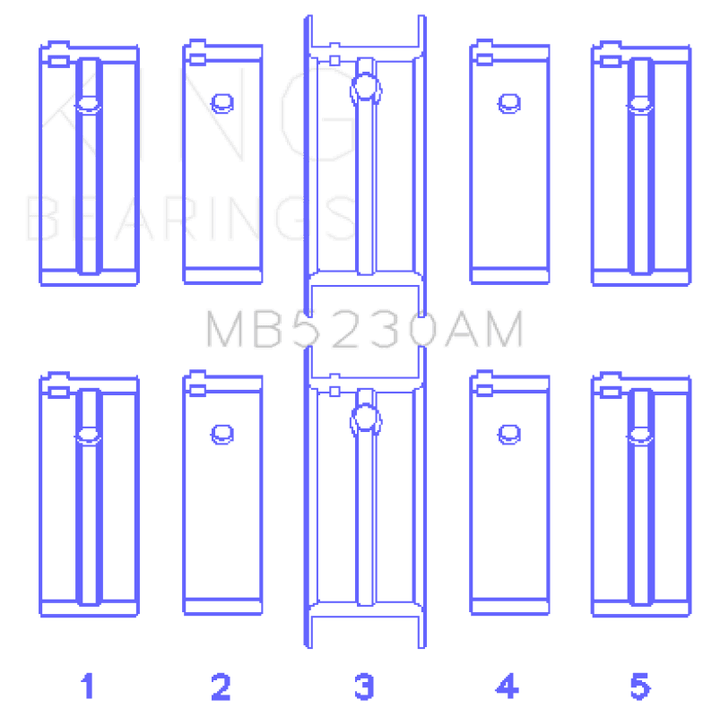 King Engine Bearings — King Engine Bearings Nissan E15/E16/E13/E15ET (Size +1.0mm) Main Bearing Set
Engine Bearing
