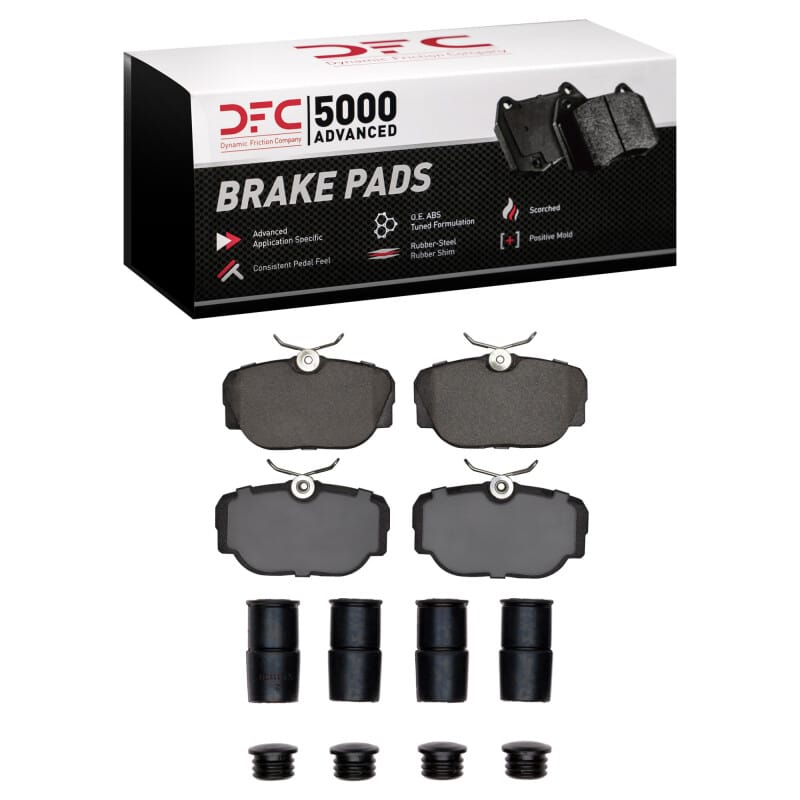 DFC — DFC 84-91 BMW 325e Front 5000 Advanced Low Metallic Brake Pads and Hardware Kit
DFC Brake Pad Set