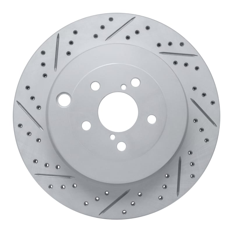 R1 Concepts — R1 17-25 Subaru Brz Rear Left Drilled & Slotted Geo-Carbon Rotor