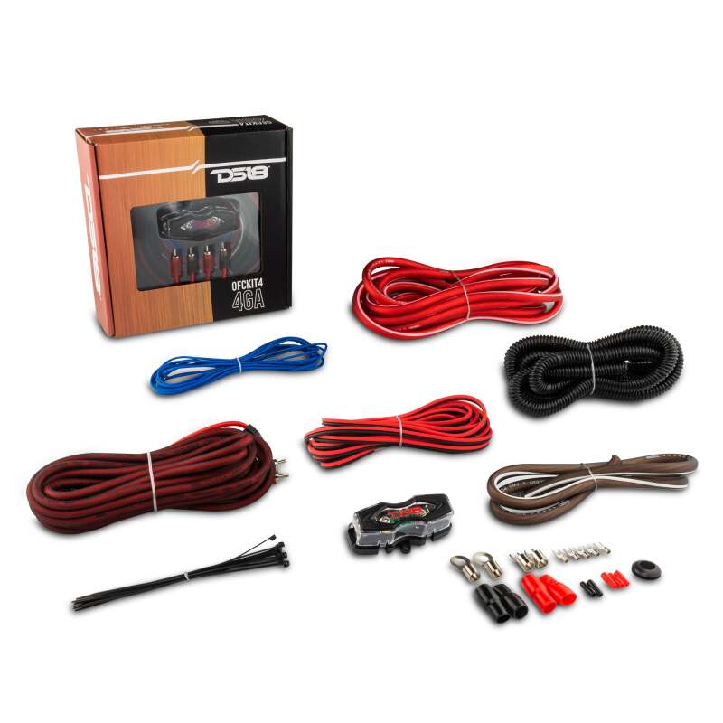 DS18 — DS18 Amplifier Installation Kit 4-GA OFC 100% Copper