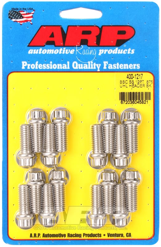 ARP — ARP BB Chevy SS 12pt .875 UHL header bolt kit