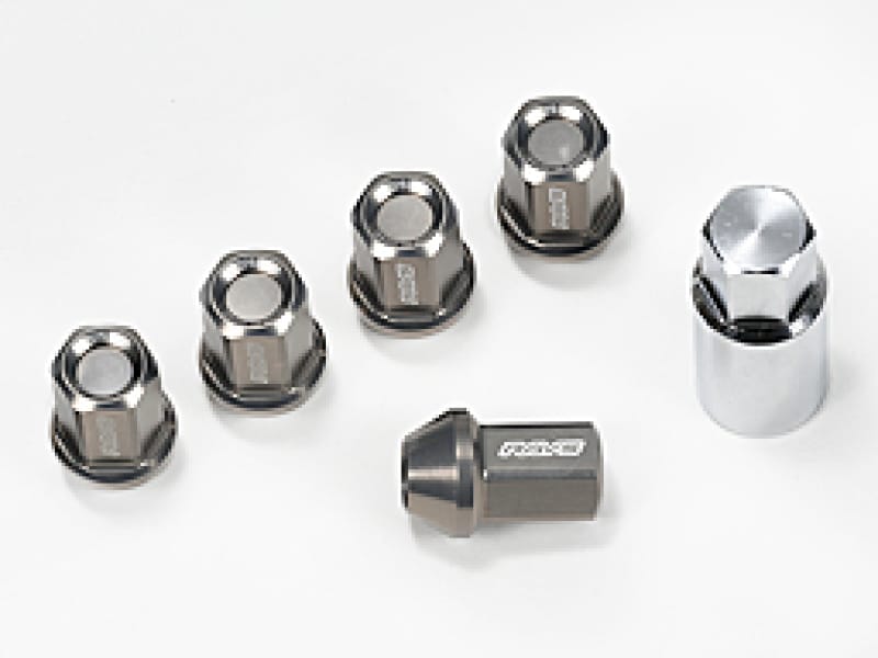 Rays — Rays Dura-Nut L37 Straight Type 6H 12x1.50 Lug Nut Set 20 Lug 4 Lock Set - Black