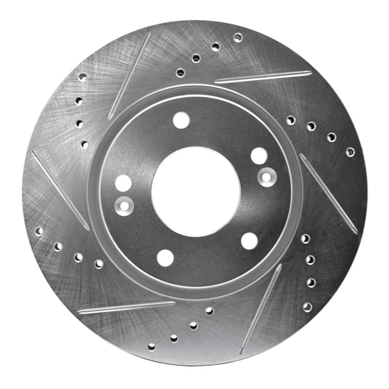 R1 Concepts — R1 03-13 Hyundai Sonata Front Left Drilled & Slotted Silver Brake Rotor
R1 Brake Rotor Drill