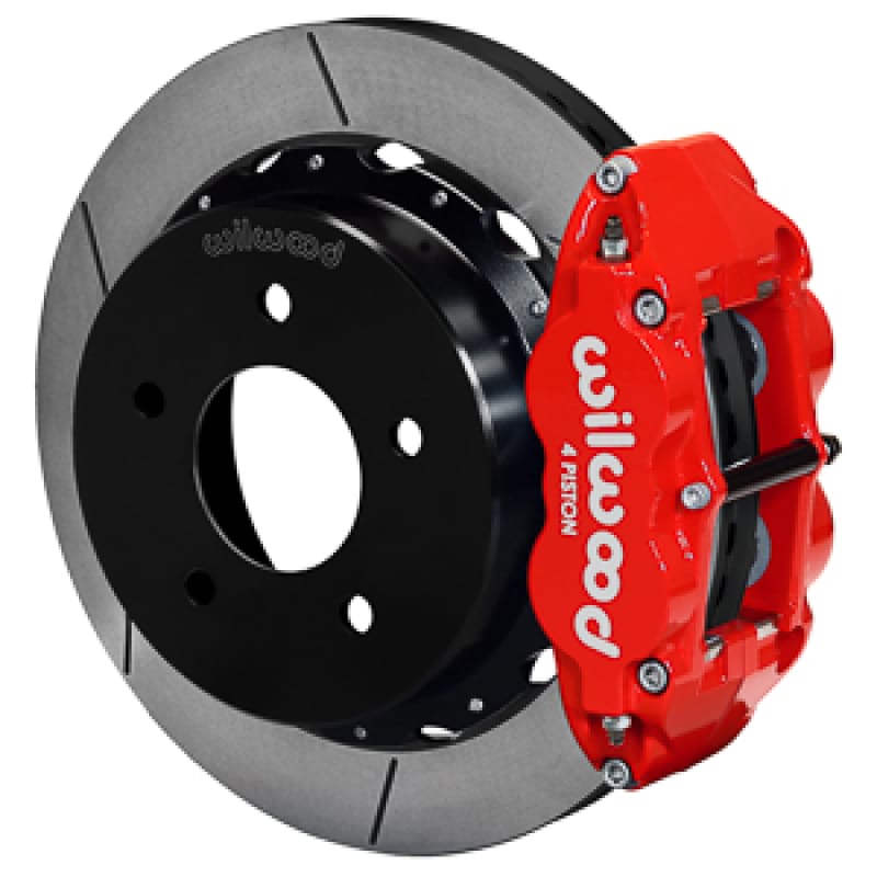 Wilwood — Wilwood 88-98 Chevy Silverado Superlite 4R 14.00x1.10in GT Slotted Rear Drum to Disc Conv. - Red