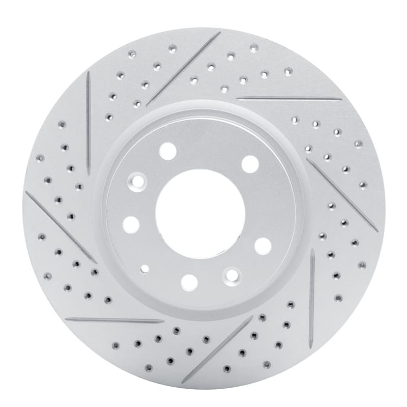R1 Concepts — R1 04-08 Mazda Rx-8 Front Left Drilled & Slotted Geo-Carbon Rotor
