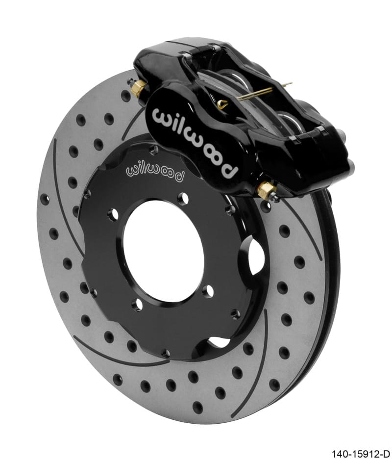 Wilwood — Wilwood Dynalite Front Big Brake Kit 11.00in SRP Drilled & Slotted Rotors - Black
BRAKE KIT