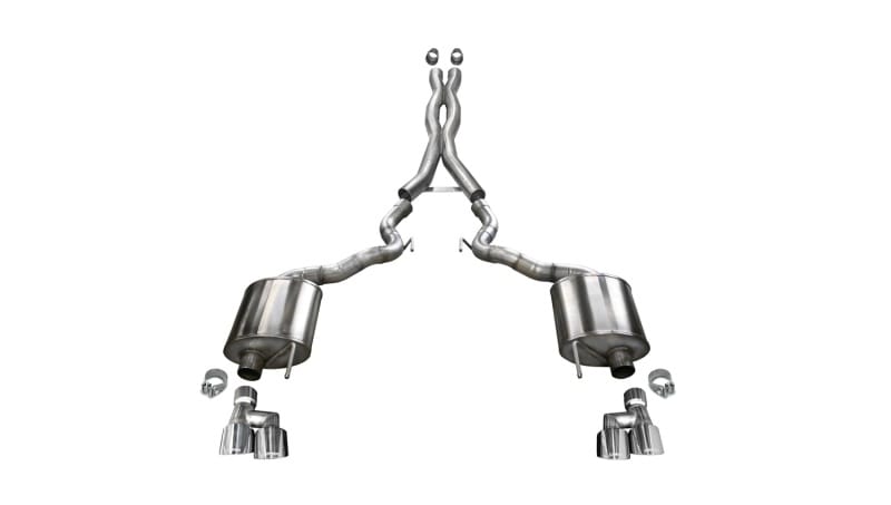 CORSA Performance — Corsa 2018-2023 Ford Mustang GT Convertible Sport Cat-Back Exhaust w/ 4in Tips
Exhaust