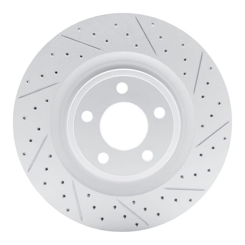 R1 Concepts — R1 20-26 Ford Explorer Front Right Drilled & Slotted Geo-Carbon Rotor