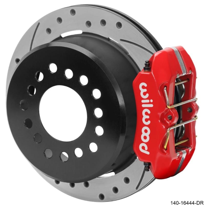 Wilwood — Wilwood Chevrolet 7-5/8in Rear Axle Dynapro Disc Brake Kit 11in Drilled/Slotted Rotor -Red Caliper