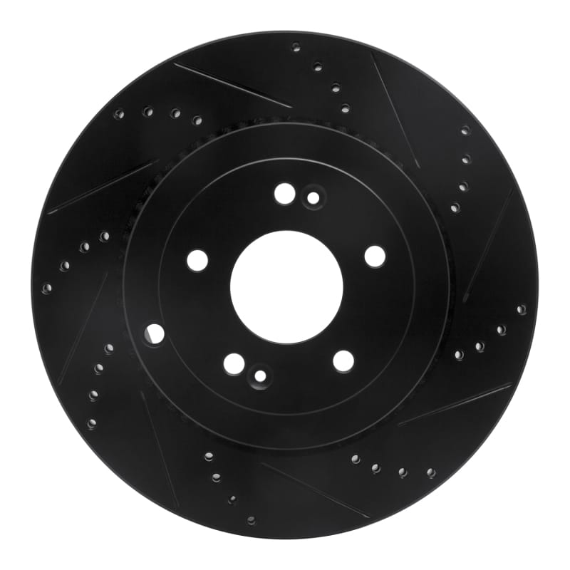 R1 Concepts — R1 10-16 Hyundai Genesis Coupe Rear Right Drilled & Slotted Black Brake Rotor
R1 Brake Rotor Drill