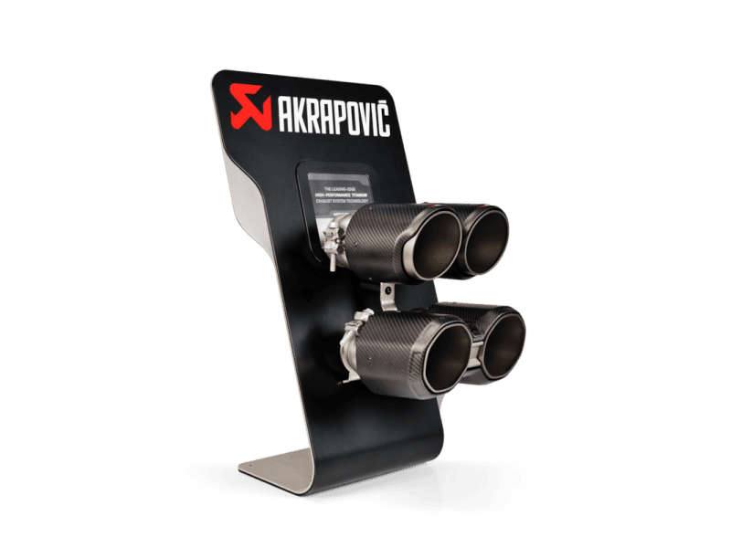 Akrapovic — Akrapovic Counter Display with BMW M3/M4 Sample Tail Pipe Sets
Promo Tail Pipe Set