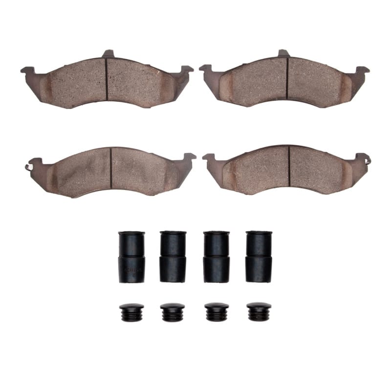 DFC — DFC 820092 Ford Thunderbird Front 5000 Advanced Semi Metallic Brake Pads and Hardware Kit
DFC Brake Pad Set