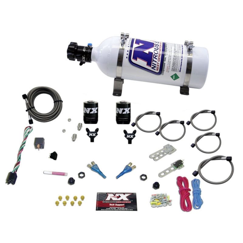 Nitrous Express — Nitrous Express Dodge EFI Full Race Dual Nozzle Nitrous Kit (100-300HP) w/5lb Bottle
Injection System Kit
N2OSys