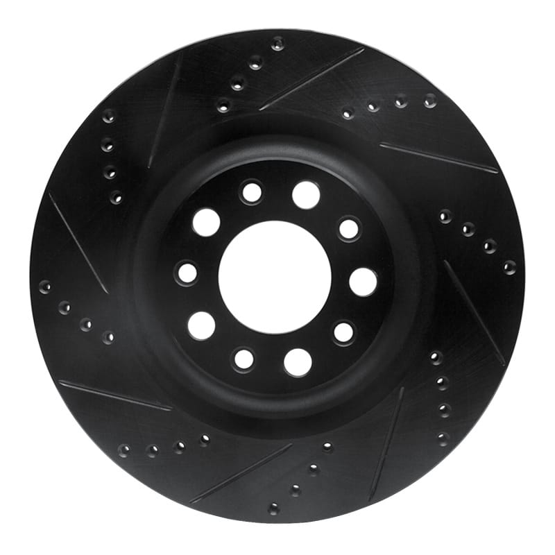R1 Concepts — R1 2017-2025 Alfa Romeo Stelvio Rear Left Drilled & Slotted Black Brake Rotor
R1 Brake Rotor Drill