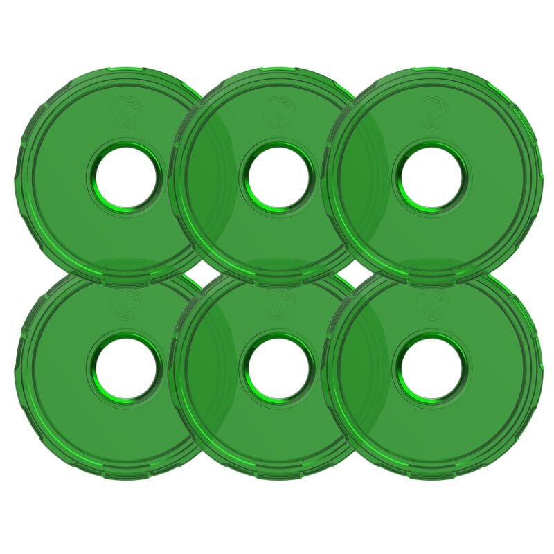 KC HiLiTES — KC HiLiTES Cyclone V2 LED - Replacement Lens - Green - 6-PK