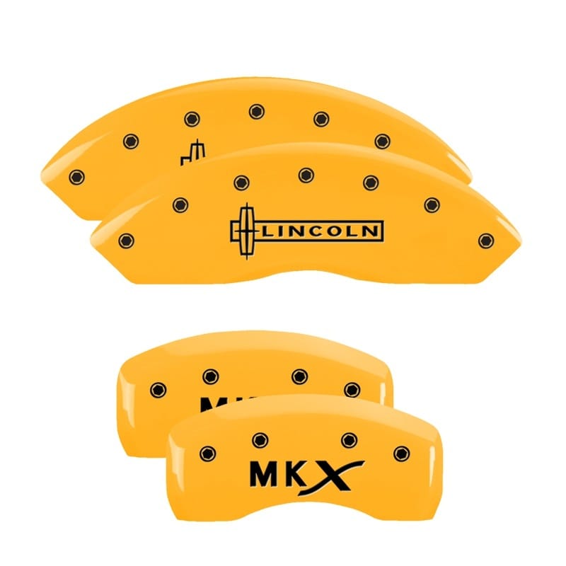 MGP — MGP 4 Caliper Covers Engraved Front Lincoln Rear MKX Yellow Finish Black Char 2010 Lincoln MKX
Caliper Covers