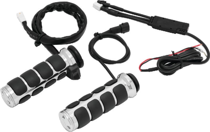 Kuryakyn — Heated ISO Grips Throttle-By-Wire Chrome