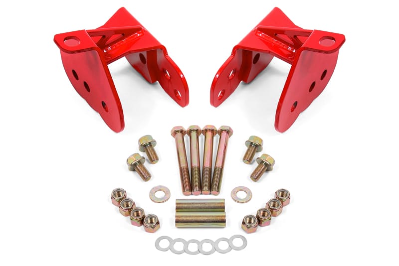 BMR Suspension — BMR 64-72 Chevy Chevelle Rear Control Arm Relocation Brackets - Red