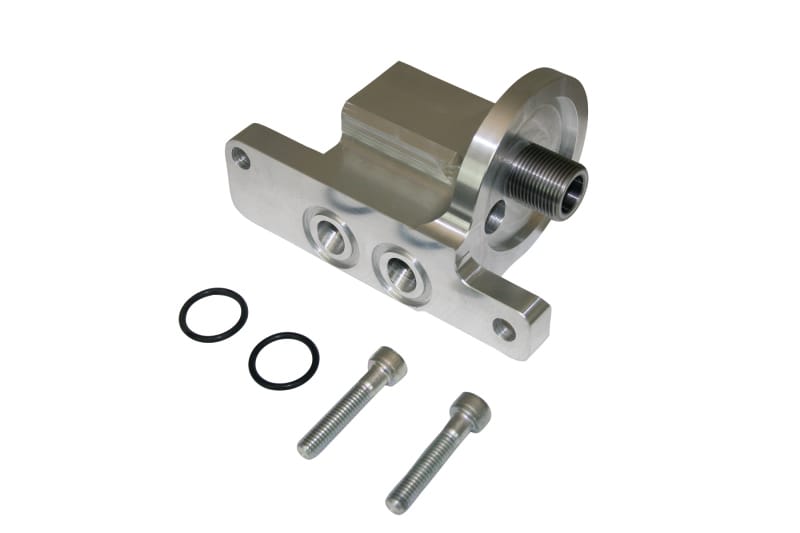 Moroso — Moroso GM LS Oil Filter Adapter - Spin On - 90 Degree