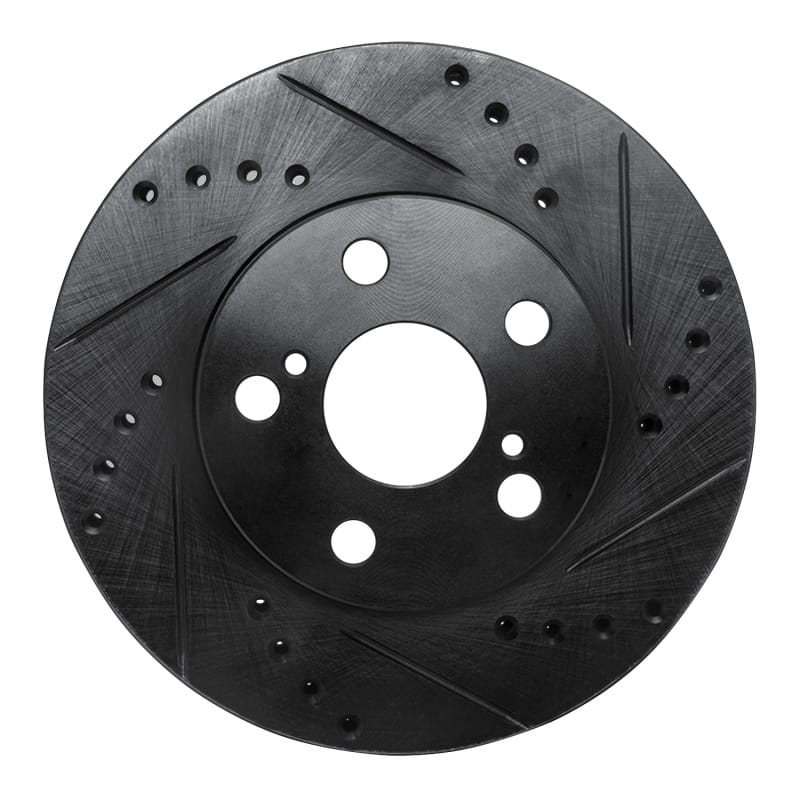 R1 Concepts — R1 94-00 Toyota Celica Front Right Drilled & Slotted Black Brake Rotor
R1 Brake Rotor Drill