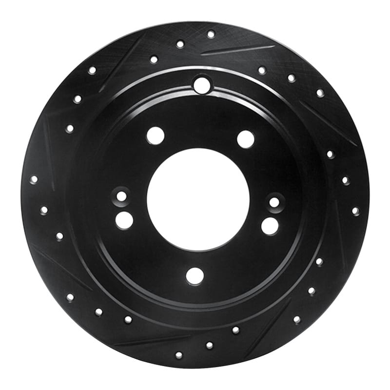 R1 Concepts — R1 04-06 Kia AMANTI Rear Left Drilled & Slotted Black Brake Rotor
R1 Brake Rotor Drill