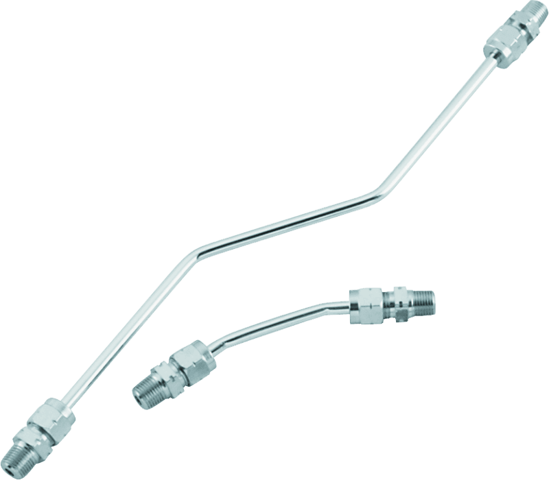 Bikers Choice — Bikers Choice 66-84 Shovelhead Chrome Rocker Box Oil Line Set Replaces H-D 17506-66A
