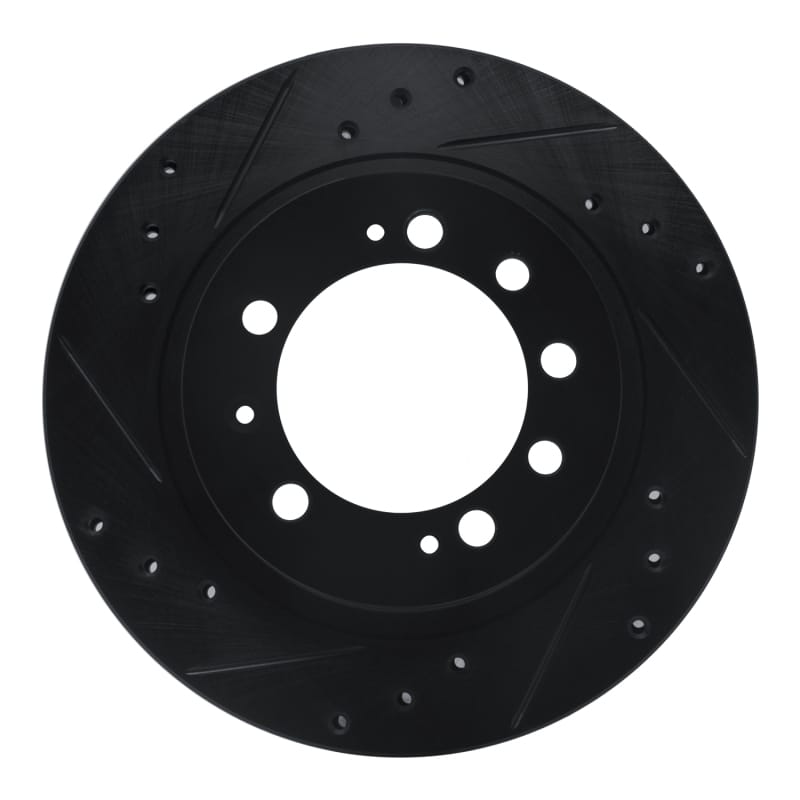 R1 Concepts — R1 83-89 Chrysler Conquest Rear Left Drilled & Slotted Black Brake Rotor
R1 Brake Rotor Drill