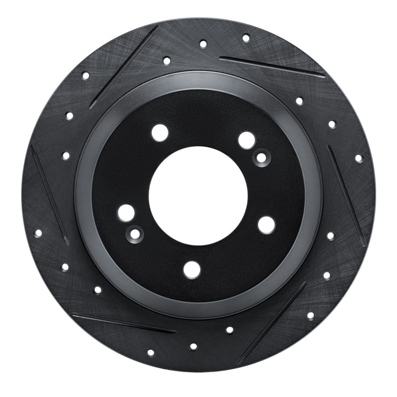 R1 Concepts — R1 14-23 Hyundai Kona Rear Left Drilled & Slotted Black Brake Rotor
R1 Brake Rotor Drill