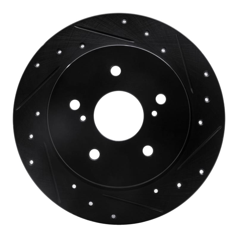 R1 Concepts — R1 10-13 Suzuki Kizashi Rear Right Drilled & Slotted Black Brake Rotor
R1 Brake Rotor Drill