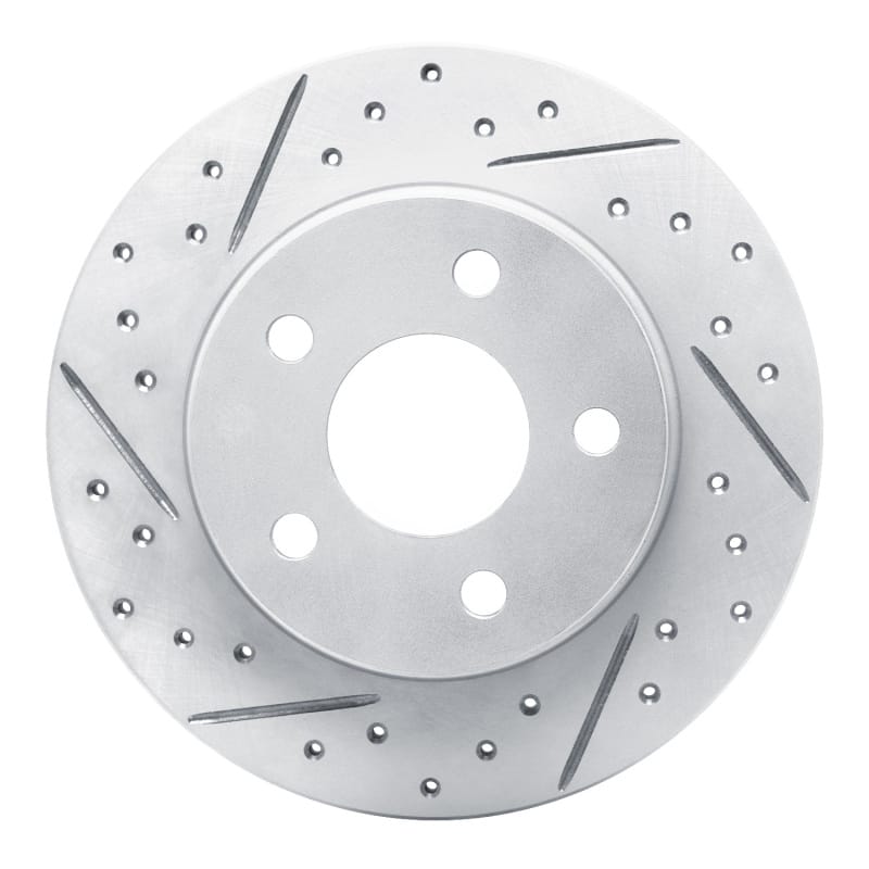 R1 Concepts — R1 93-05 Ford Taurus Excl Sho Rear Left Drilled & Slotted Geo-Carbon Rotor
