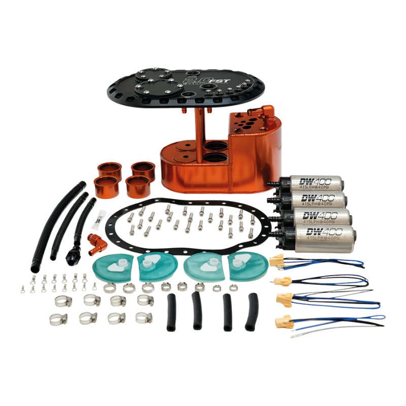 DeatschWerks — DeatschWerks 2.0L Staged Fuel Cell Surge Tank (Includes 4 DW400 Fuel Pumps)
Surge Tanks
