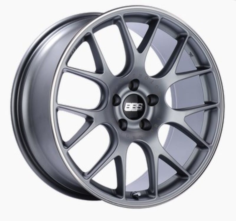 BBS — BBS CH-R 20x9 5x130 ET49 / 71.6 CB Satin Titanium Polished Rim Protector Wheel