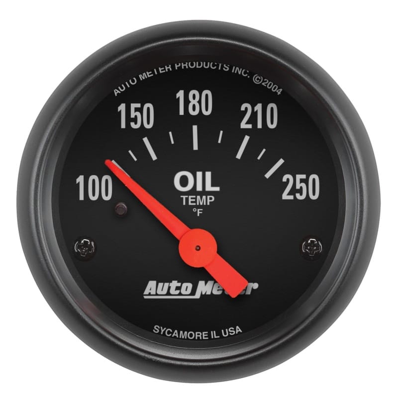 AutoMeter — Autometer Z-Series 52mm 100-250 Degrees F. SSE Oil Temp Gauge
GA 2" OT 250F ELEC Z