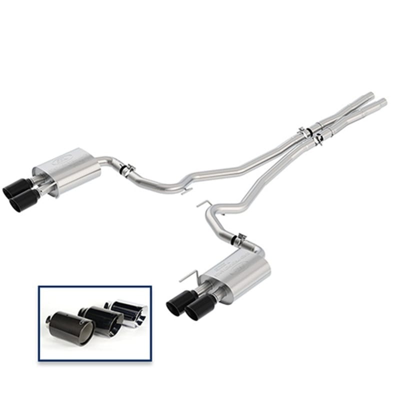 Ford Racing — Ford Racing 2018+ Mustang GT 5.0L Cat-Back Extreme Exhaust System w/ Quad Black Chrome Tips
Exhaust System Kit