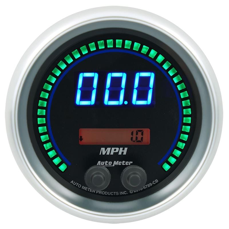 AutoMeter — Autometer 85.7mm Black Switchable 260 MPH / 260 KM/H Speedometer Cobalt Elite Digital Gauge
3.4" SPD CB ELIT DIG