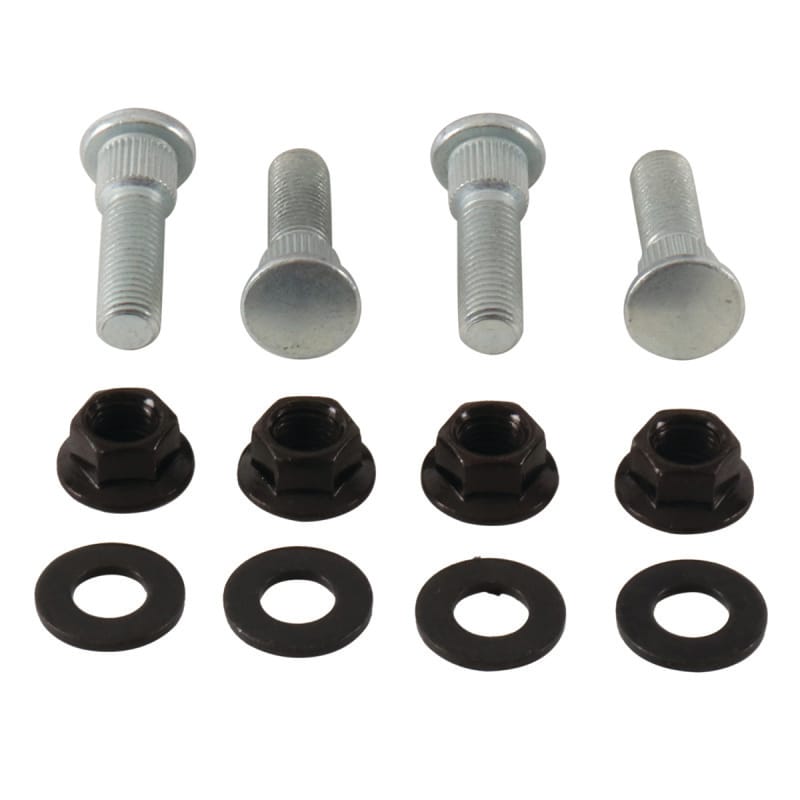 QuadBoss — Wheel Stud & Nut Kit, Front/Rear, Black
