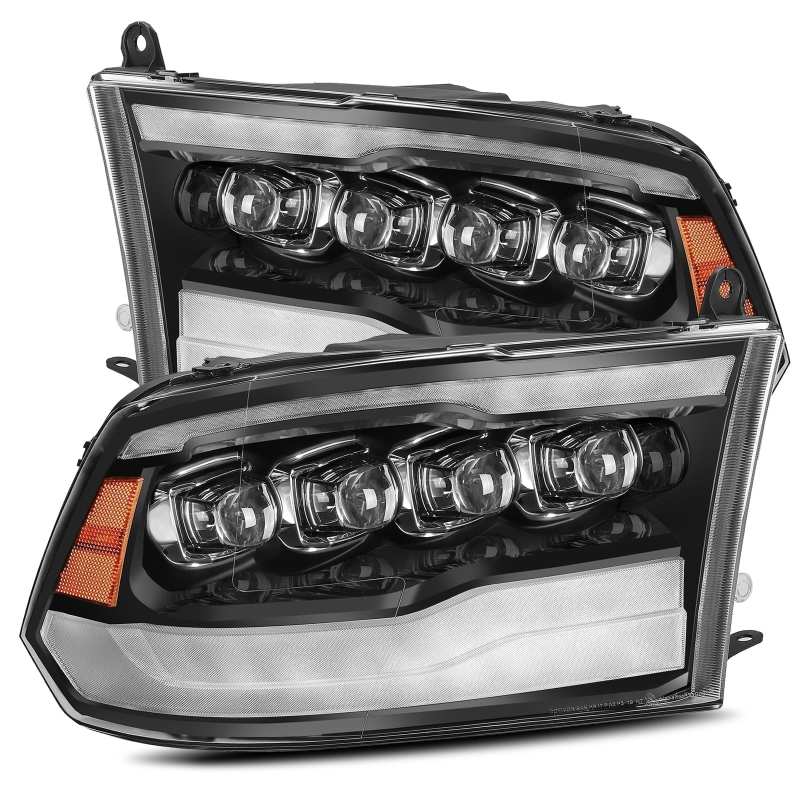 AlphaRex — AlphaRex 09-18 Dodge Ram 1500HD NOVA LED Projector Headlights Plank Style Design Gloss Black w/DRL
Projector Headlights