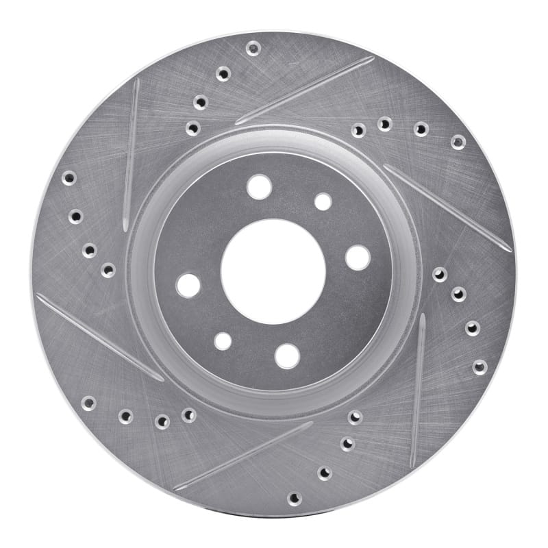R1 Concepts — R1 2012-2019 Fiat 500 (USA/Canada) Front Left Drilled & Slotted Silver Brake Rotor
R1 Brake Rotor Drill