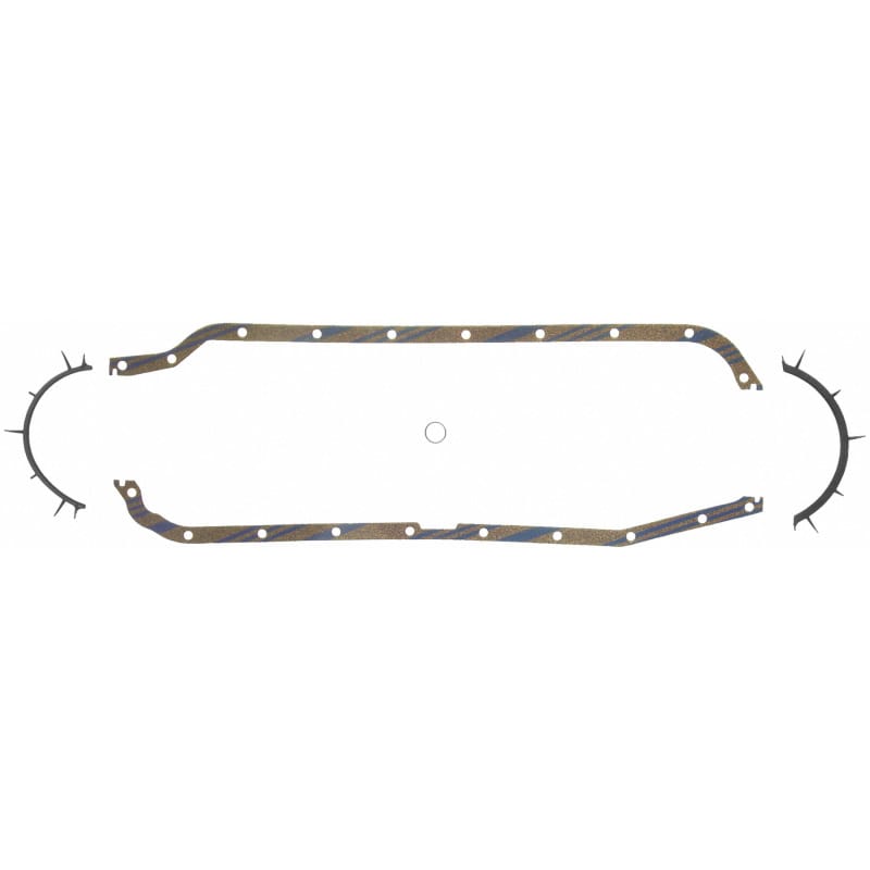 Fel-Pro — Fel-Pro Cadillac DeVille OS 30202 C Engine Oil Pan Gasket Set Blue Stripe cork-rubber